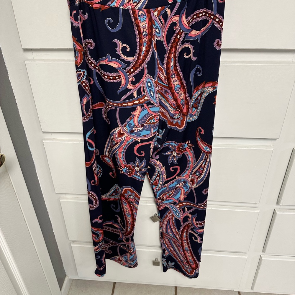 Morgan Taylor Multicolor Floral Print Top in Navy, Pink, Blue